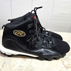 Rawlings High Top CoolFlo Full Press Baseball Cleats Size 7